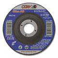 CGW Abrasives 35621 1/4 in Depressed Center Wheel Type 27, 4-1/2 in dia, 5/8 in Arbor, A24R (Pack of 10 EA)