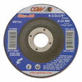 CGW Abrasives 35641 Depressed Center Wheel, 7 in Dia, 1/4 in Thick, 5/8 in Arbor, 24 grit (Pack of 10 EA)