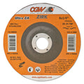 Depressed Center Wheel, Type 27, 9 in Dia, 1/4 in Thick, 24 Grit, Zirconia Alum Oxide (Pack of 10 EA)