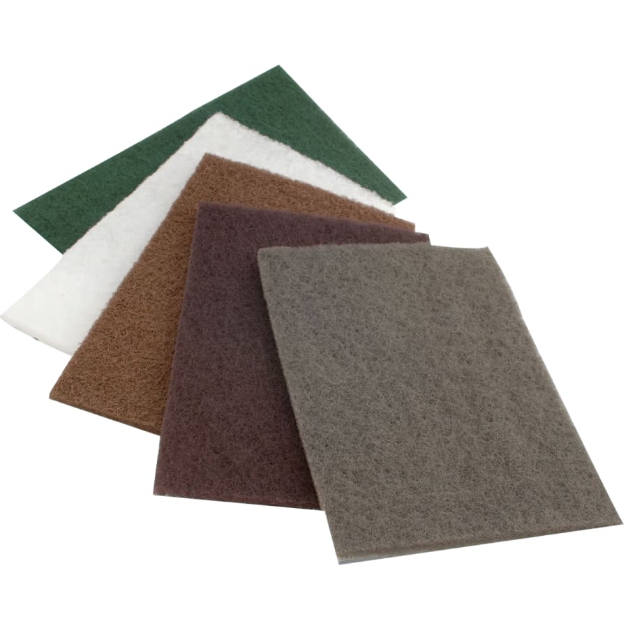 CGW Abrasives 36287 Premium Non-Woven Hand Pads, 9 in x 6 in, Maroon, Coarse (Pack of 20 EA)