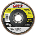 CGW Abrasives 41754 Z-Poly Cotton Flap Disc, 4-1/2 in dia, 60 Grit, 5/8 in - 11 Thread, Type 27 (Pack of 10 EA)