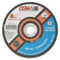 CGW Abrasives 45011 Quickie Cut Extra Thin Cut-Off Wheel, Type 1, 5 in x 0.04 in, 60 Grit (Box of 25)