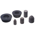 Resin Cones and Plugs, Type 16, 3 in Dia, 3 in Thick, 24 Grit, Aluminum Oxide (Pack of 10 EA)