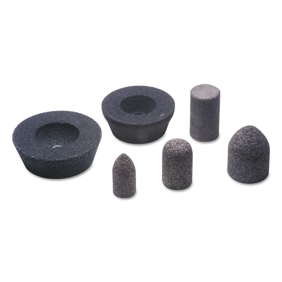 CGW Abrasives 49021 Resin Cone, 2 in x 3 in, 5/8-11 Arbor, 24 Grit (Box of 10)