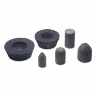 CGW Abrasives 49042 Resin Cones and Plug, 2 in Dia, 3 in Thick, 5/8 in Arbor, 24 Grit (Pack of 10 EA)