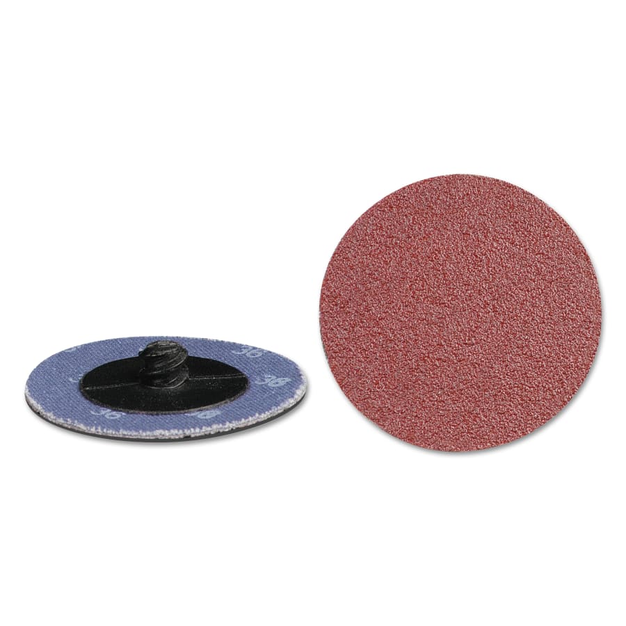 CGW ABRASIVES 59525 Quick Change 2-Ply Disc, Aluminum Oxide, 2 in dia, 36 Grit (Pack of 50 EA)