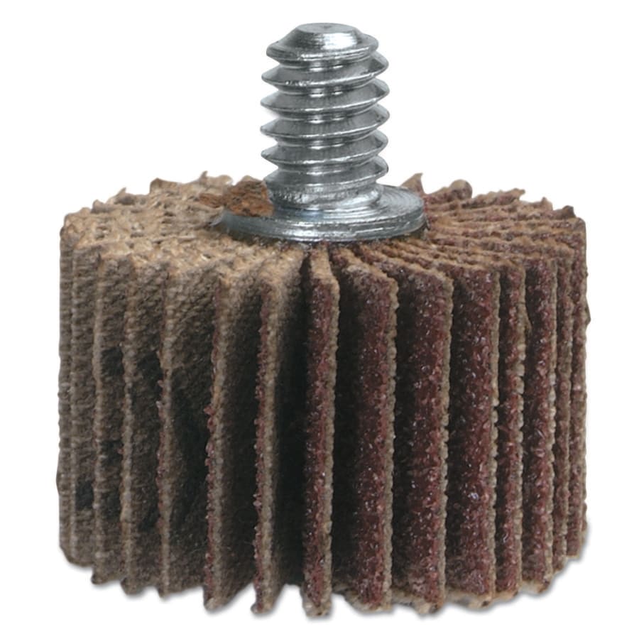 MERIT ABRASIVES 08834131009 High Performance Mini Flap Wheels with 1/4"-20 Thread, 1" x 1", 80 Grit, 30,000 RPM (Pack of 10 EA)