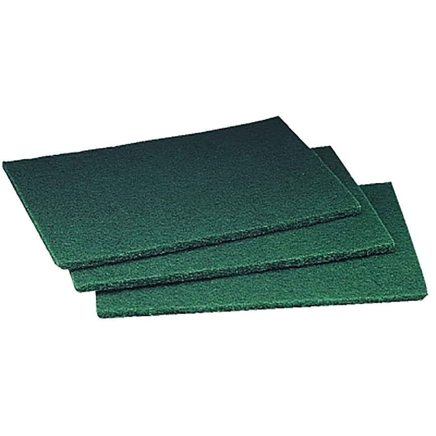 Scotch-Brite General Purpose Scouring Pad, 6 in W x 9 in L, Synthetic Fiber, Dark Green