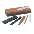 Single Grit Abrasive Sharpening Benchstone, 6 x 2 x 1 in, Medium, India