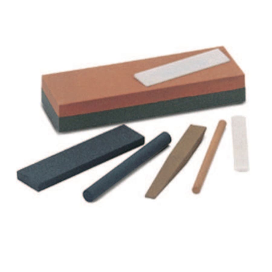 Single Grit Abrasive Sharpening Benchstone, 6 x 2 x 1 in, Medium, India