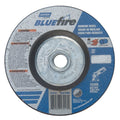 Norton 66252843213 Bluefire® Type 27 Depressed Center Wheel, 4-1/2 in x 1/4 x 5/8-11, 24 Grit, Zirconia Alumina