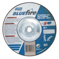 Norton 66252843233 Bluefire® Type 27 Depressed Center Wheel, 7 in x 1/8 x 5/8-11, 24 Grit, Zirconia Alumina