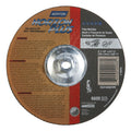 Type 27 NorZon+ Depressed Center Wheel, 9" Dia, 1/8" Thick, 5/8"-11, Pipe Notch