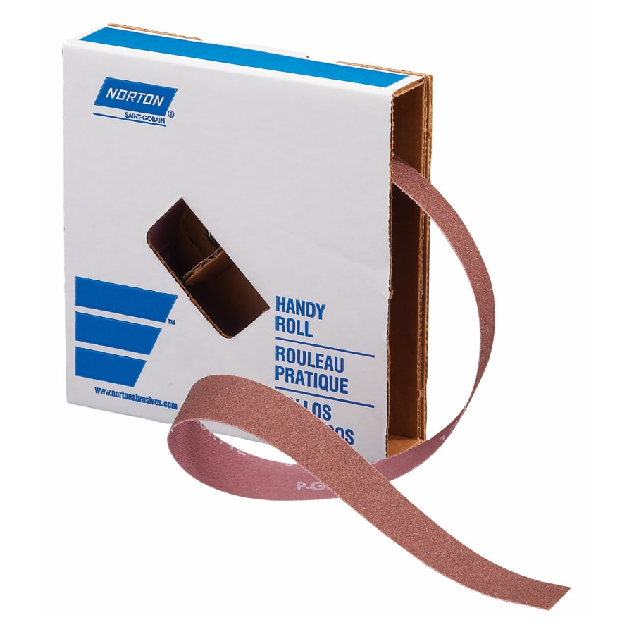Norton 66261126270 Coated Handy Rolls, 1 in x 50 yd, 240 Grit