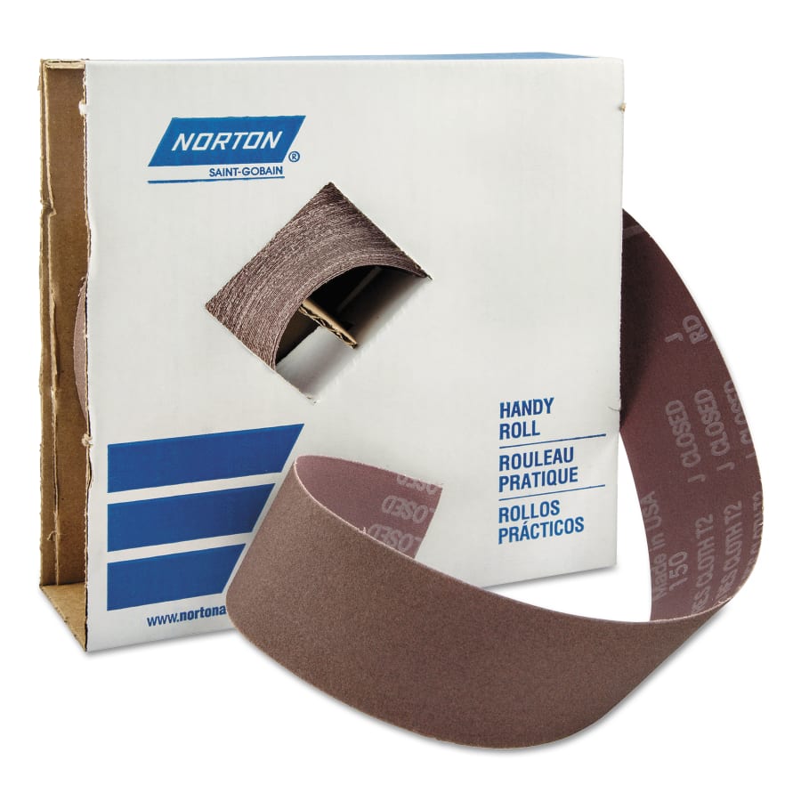 NORTON 66261126291 Coated Handy Roll, 2 in x 50 yd, 320 Grit