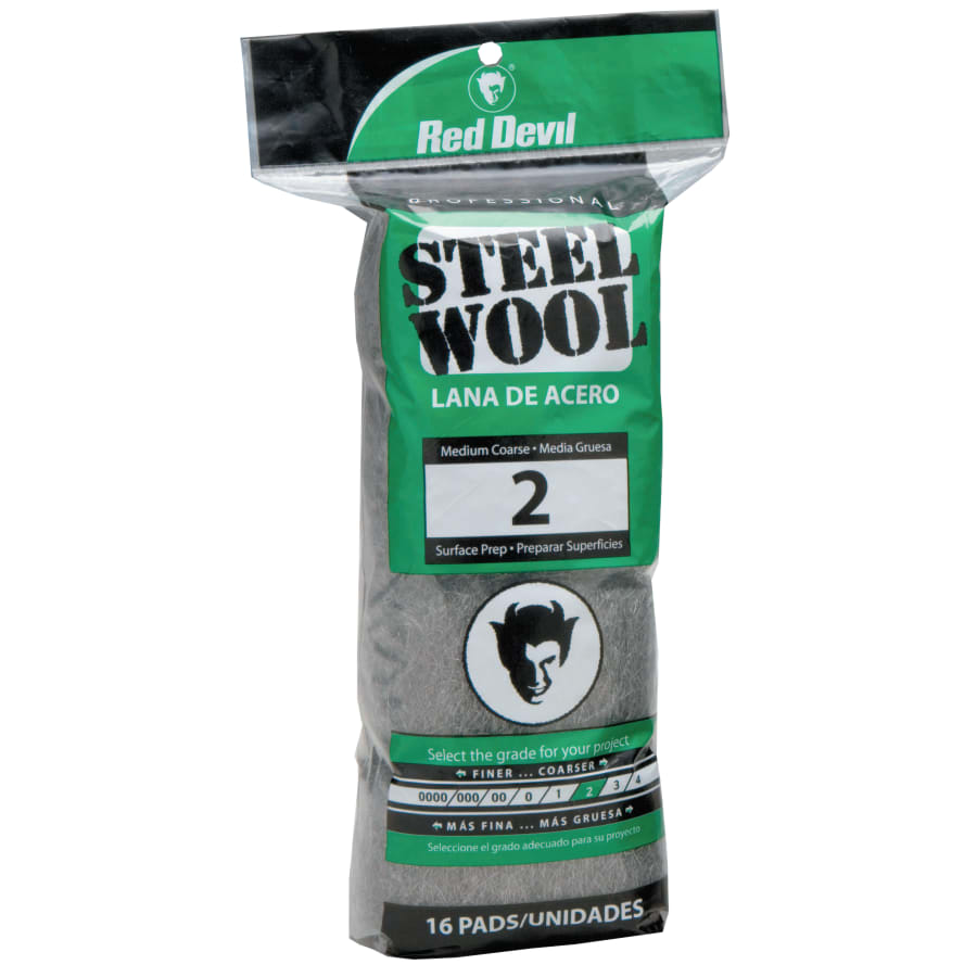 Red Devil 0315 Steel Wool, #2 Medium Coarse (Pack of 16 EA)