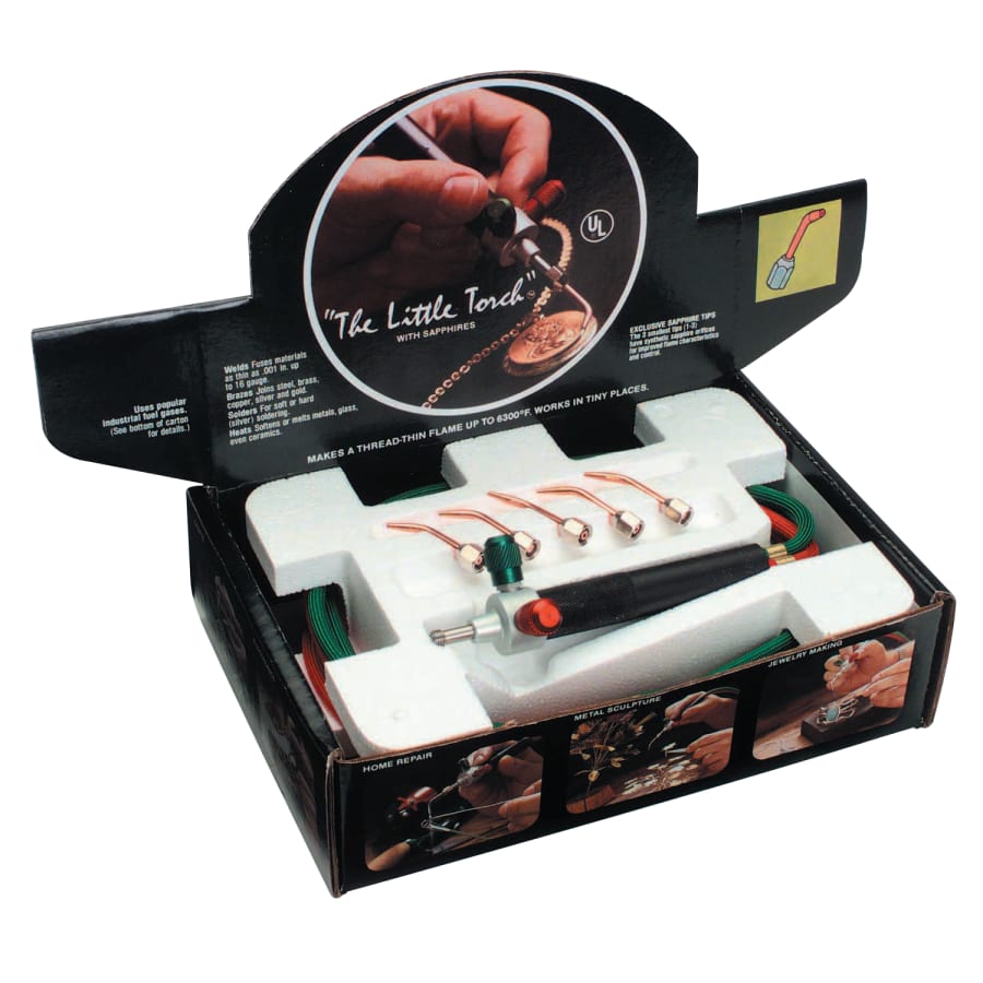 Smith Equipment 23-1001D The Little Torch Brazing Torches, Hobby/Jewelry Outfit, 11-1101C Torch; Tips