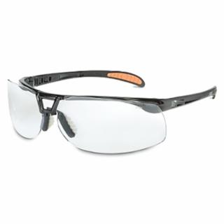 UVEX by PIP S4200HS Protégé Eyewear, Clear Polycarbonate Lens, HydroShield® Anti-Fog Coating, Black Polycarbonate Frame