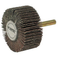 Weiler 30725 Wolverine® Mounted Flap Wheel, Unthreaded, 1/4 in dia Stem x 2 in dia x 1 in W, 120 Grit, 25000 RPM (Pack of 10 EA)