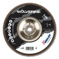 Wolverine® Abrasive Flap Disc, 7 in dia x 5/8 in-11 Arbor UNC, 60 Grit, 8600 RPM, Type 29