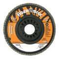 Weiler 50004 Trimmable Tiger® Flap Discs, 4 1/2 in, 80 Grit, 7/8 in Arbor, 13,000 rpm (Pack of 10 EA)
