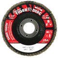 Weiler 50100 Saber Tooth Ceramic Flap Discs, 4 1/2 in, 36 Grit, 7/8 in Arbor, 13,000 rpm (Pack of 10 EA)