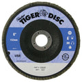 Weiler 50649 Tiger Disc Abrasive Flap Discs, 6 in, 40 Grit, 7/8 Arbor, 10,200 rpm (Pack of 10 EA)