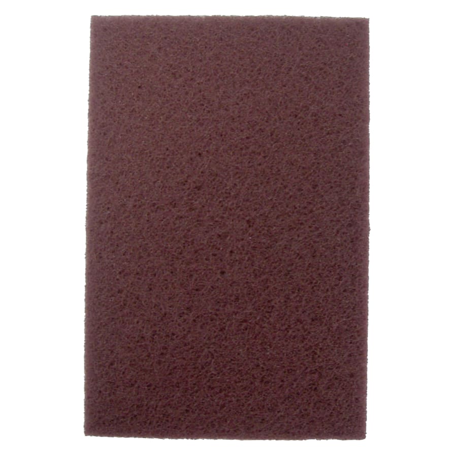 Weiler 51444 Non-Woven Hand Pad, 9 in x 6 in, Brown, Medium/Coarse (Pack of 60 EA)