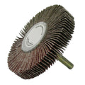 Weiler 52025 Tiger Mounted Flap Wheels, 3 in, 80 Grit, 23000 rpm