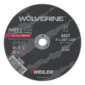 Weiler 56080 Wolverine® Die Grinder Cut-Off Wheel, Type 1, AO, 4 in dia x 3/8 in AH x 0.035 in Thick, 60T