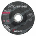 Weiler 56392 Wolverine® Cutting Wheel, A60S, 5 in dia, 0.045 in Thick, 7/8 in AH, 60 Grit, Type 27 (Pack of 25 EA)