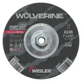 Wolverine® Angle Grinder Cutting Wheel, 7 in dia x 5/8 in-11 UNC Arbor x 3/32 in Thick, AO, 24R (Pack of 10 EA)