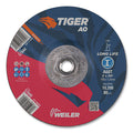 Tiger AO Angle Grinder Cut-Off Wheel, 6 in dia x 0.045 in Thick, 5/8 in-11 UNC Arbor, A60T, Type 27 (Pack of 10 EA)