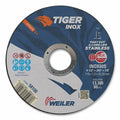 Weiler 58100 Tiger™ Inox Thin Cutting Wheel, 4-1/2 in Diameter, .045 in Thick, 7/8 in Arbor (Pack of 25 EA)