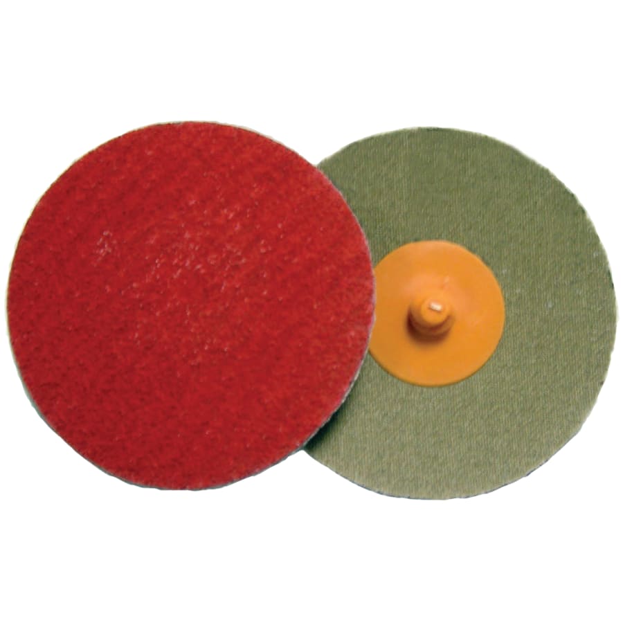 Weiler 60172 Plastic Button Style Blending Discs, Ceramic, 2 in Dia., 80 Grit (Pack of 50 EA)