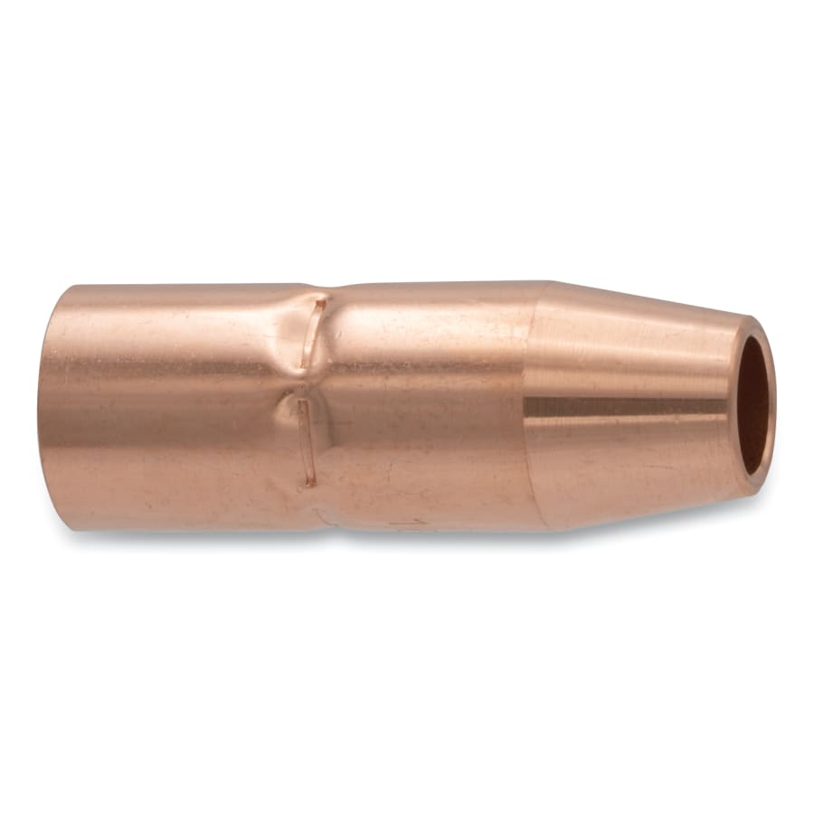 Best Welds 169-724 MIG Gun Nozzle, 1/8 in Recess, 1/2 in Bore, Miller Style, Copper (Pack of 2 EA)