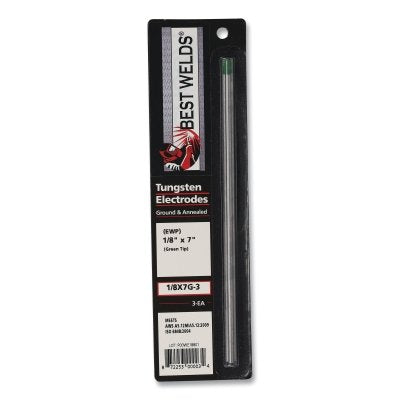 Best Welds 187G-3 Pure TIG Tungsten Electrode, 1/8 in x 7 in (3 Pack)