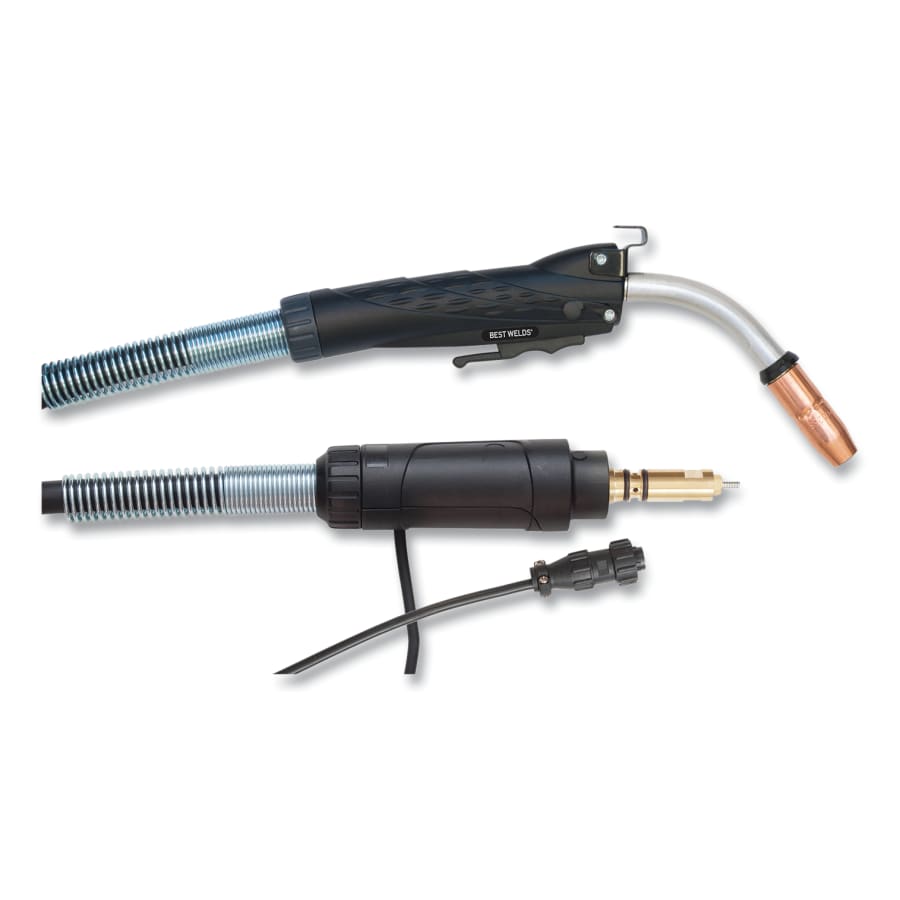 Best Welds 250M153035M MIG Gun For Miller Consumables, 250 A, 15 ft, Miller Connector, 0.030 in to 0.035 in Wire