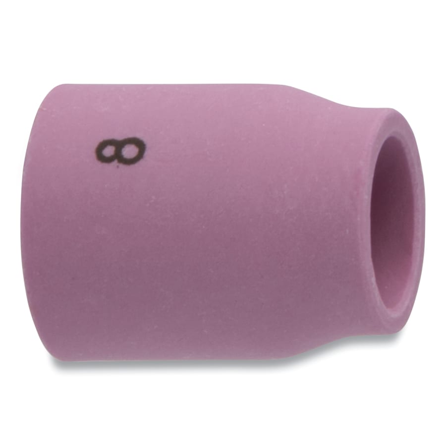 Best Welds 53N61S Alumina Nozzle TIG Cup, 1/2 in, Size 8, For Torch 20, 22, 25, 9, Small Gas Lens, 1 in (Pack of 10 EA)