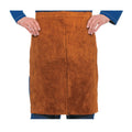 Best Welds 300 Premium Side Split Cowhide Leather Waist Apron, 24 in x 24 in, Lava Brown