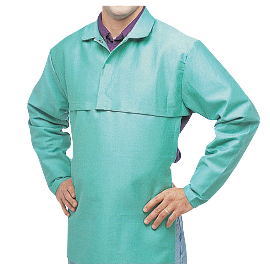 Best Welds CA-650-3XL FR Cotton Sateen Cape Sleeves, Hook-and-Loop, 3X-Large, Visual Green