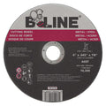 B-Line Abrasives 1RC678 Angle Grinder Cutting Wheel, 6 in dia, 0.045 in Thick, 7/8 in Arbor, 60 Grit, Aluminum Oxide