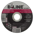 B-Line Abrasives 45A27M Flexible Depressed Center Wheel, 4-1/2 in dia, 7/8 in Arbor, 1/8 in Thick, 30 Grit, Aluminum ...