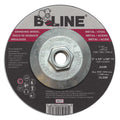 B-Line Abrasives 547T Depressed Center Grinding Wheel, 5 in dia, 1/4 in Thick, 5/8 in to 11 in Arbor, 24 Grit, Alumin...