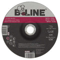 B-Line Abrasives 787T Depressed Center Combo Wheel, 7 in dia, 1/8 in Thick, 5/8 in-11 Arbor, 30 Grit, Aluminum Oxide