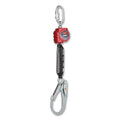 PROTECTA 3100508 Personal Self Retracting Lifeline, 6 ft, Web, Carabiner Top Connector, Rebar Snap Hook, 310 lb, Single Leg