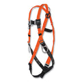 MILLER by PIP T4500FD/UAK Titan™ II Non-Stretch Harness, Back/Front D-Rings, Univ (Lg/XL), Friction Shoulder/Mating Chest/Tongue Leg Buckles