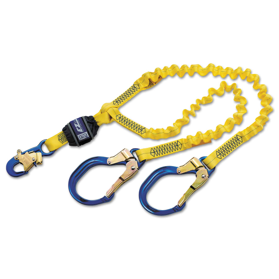 DBI-SALA 1246193 EZ-Stop 100 Tie-Off Shock Absorbing Lanyards, 6 ft, Elastic, 310 lb
