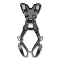 MSA 10194865 V-FIT Extra Large Black Full-Body Safety Harness with Quick-Connect Buckles