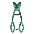 MSA 10206058 V-FORM Full-Body Harness, Back D-Ring, Standard, Chest/Tongue Leg Buckles, No Padding